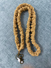 Madalynn Mustard Gingham Scrunchie Lanyard