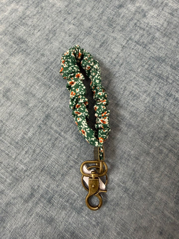 Green Floral Keychain
