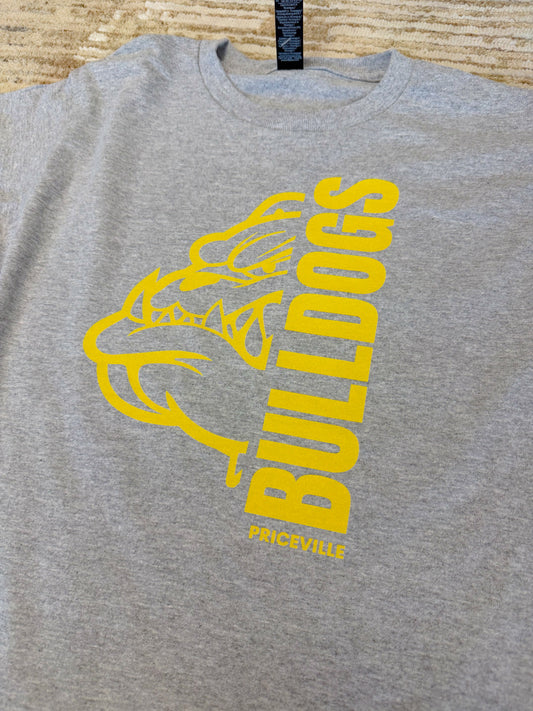 Priceville Mascot Youth Tee - Sports Grey