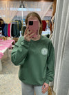 My Light and Salvation Sweatshirt - Heather Dark Green