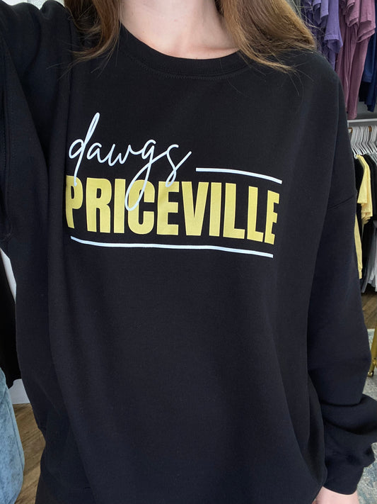 Priceville Dawgs Sweatshirt - Black
