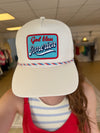 God Bless America Embroidered Patch Trucker Hat
