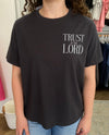 Trust in the Lord Boxy Tee - Dark Grey