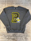 "B" Bulldog Mascot Sweatshirt - Fan Charcoal Heather
