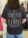 Trust in the Lord Boxy Tee - Dark Grey