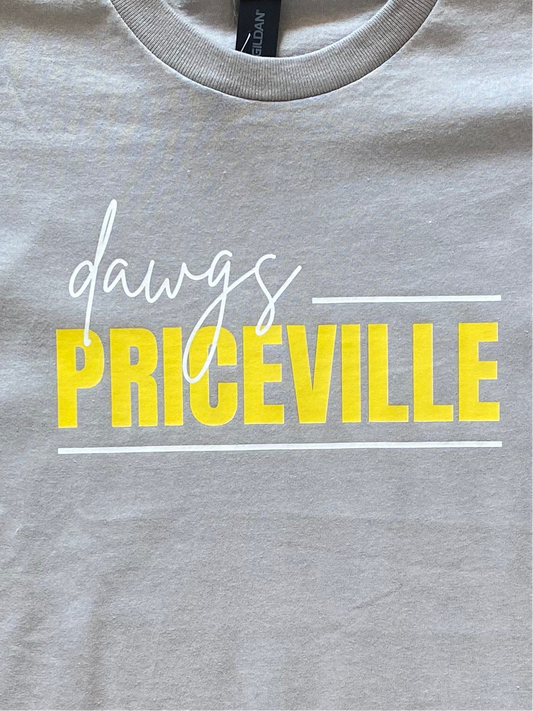 Priceville Dawgs Tee - Gravel