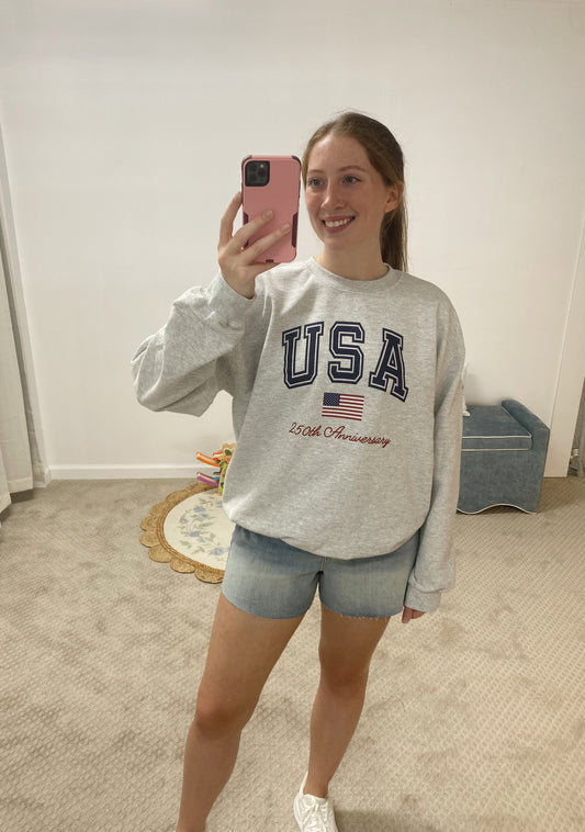 USA 250th Sweatshirt - Ash Grey