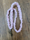Madalynn Pink Textured Scrunchie Lanyard