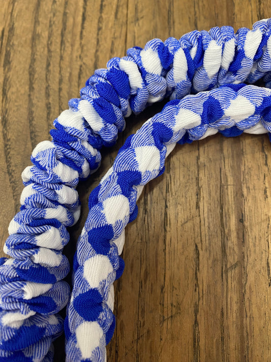Madalynn Checkered Lanyard - Royal Blue