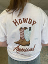 Howdy America Tee - White