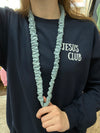 Madalynn Breakaway Scrunchie Lanyard - Blue Jean