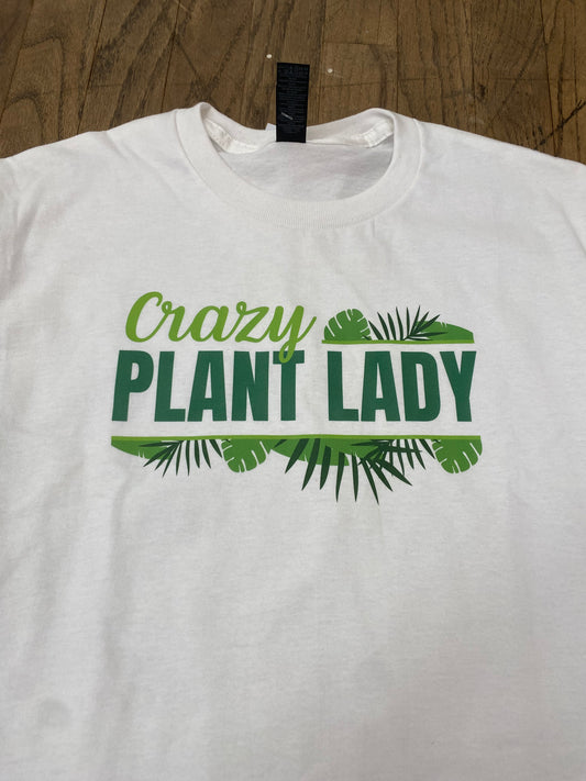 Crazy Plant Lady Tee - White