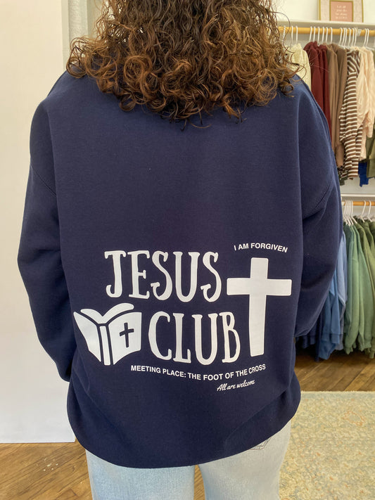 Jesus Club Sweatshirt - Navy