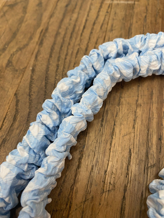 Madalynn Sky Blue Gingham Lanyard