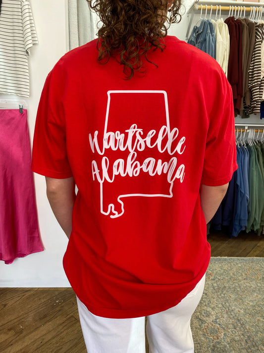 Hartselle Pocket Tee - Red