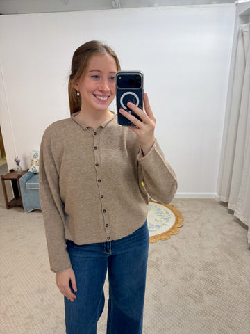 Liz Lightweight Button Down Knit Cardigan