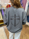 The Lord is My Shield Sweatshirt - Dark Heather
