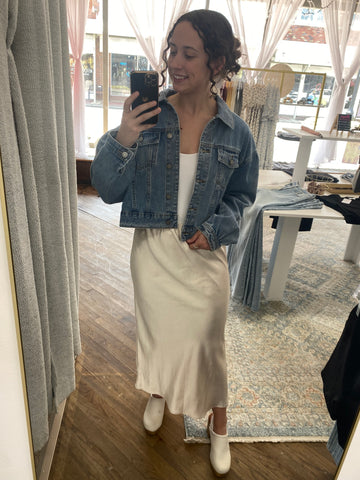 Mary Puff Sleeve Denim Jacket