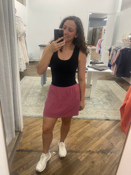 Serena Active Tennis Skort - Pink