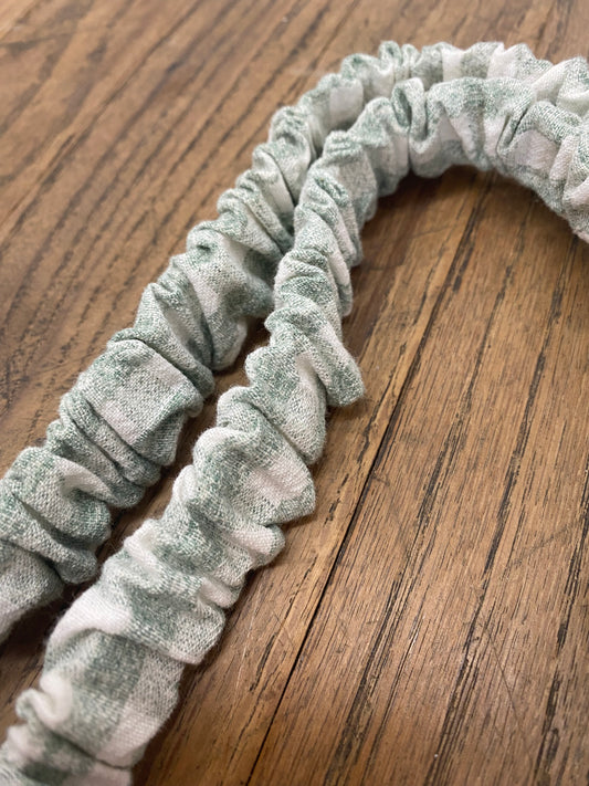 Madalynn Sage Gingham Lanyard