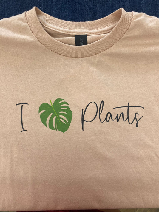 I Love Plants Tee - Dusty Rose