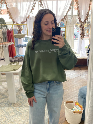 The Lord is My Shepherd - Military Green