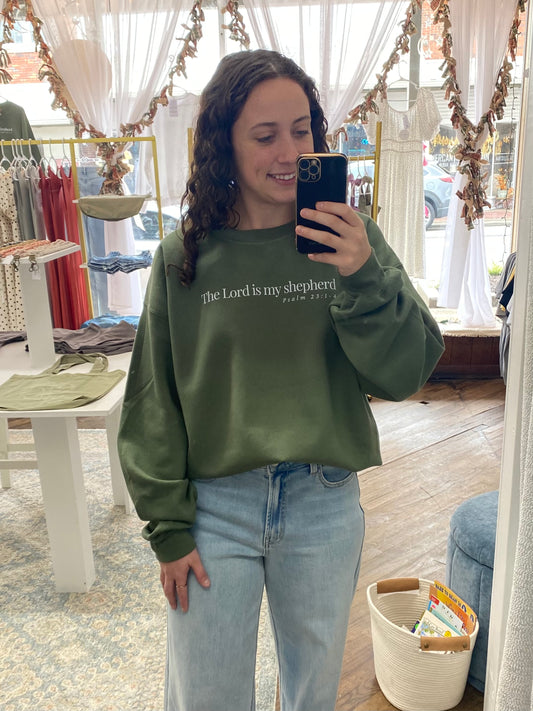 The Lord is My Shepherd - Military Green