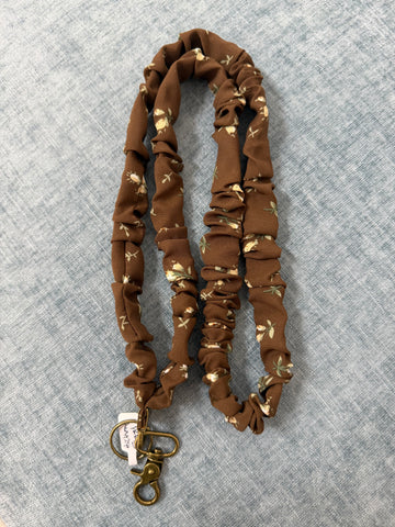 Madalynn Hickory Floral Scrunchie Lanyard