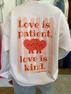 Love is Sweatshirt - White