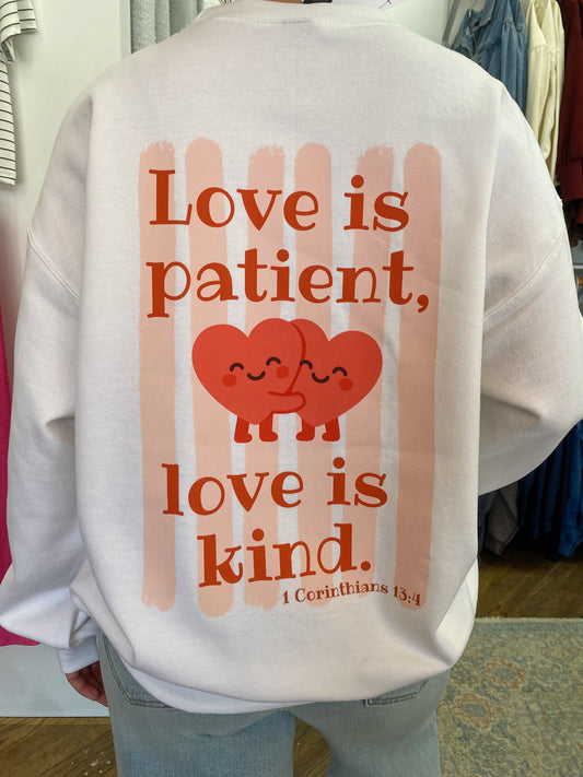 Love is Sweatshirt - White