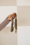 Madalynn Satin Scrunchie Lanyard - Olive Green
