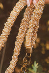Madalynn Mustard Gingham Scrunchie Lanyard