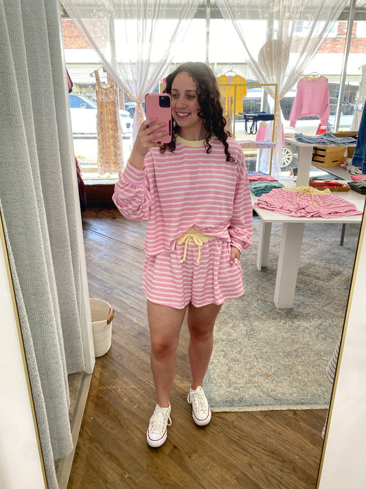 Lana Striped Ribbed Set - Top