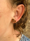 Bulldog Stud Earrings - Gold