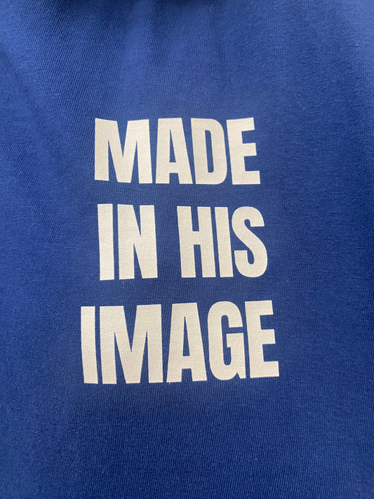 Made in His Image Tee - Navy