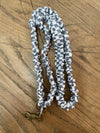 Madalynn Grey Checkered Lanyard