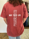 Way Truth Life Tee - Crimson