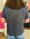 Lion of Judah Boxy Tee - Vintage Navy