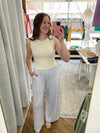 Sandy Cotton Blend Pants - Halogen Blue