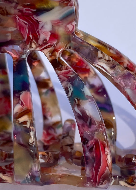Bentlee Marble Claw Clip - Multi-Color