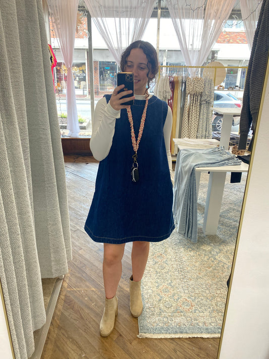 Reese Sleeveless Denim Dress