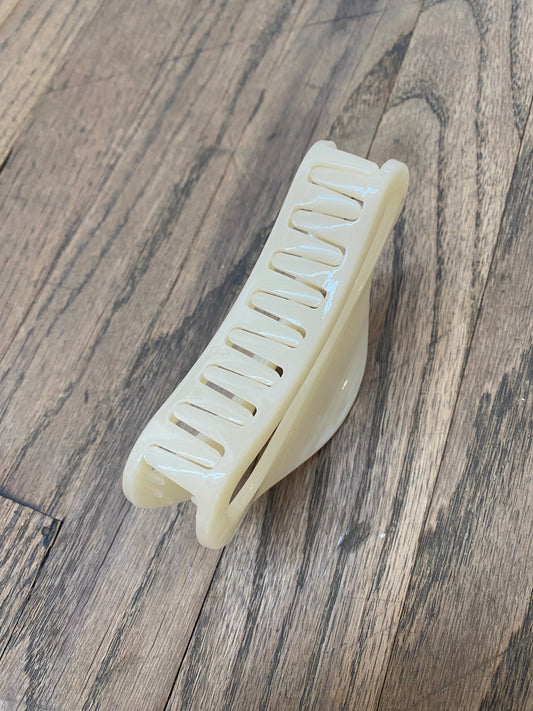 Lindy XL Jelly Claw Clip - Cream