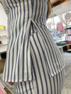 Sailor Stripe Trousers - White/Navy