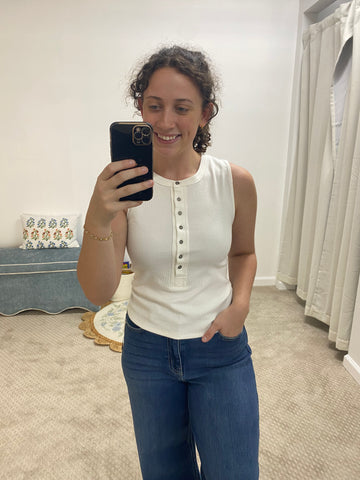 Camelia Ribbed Tank Top
