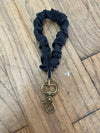 Black Luxe Scrunchie Keychain
