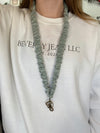 Madalynn Dusty Sage Scrunchie Lanyard