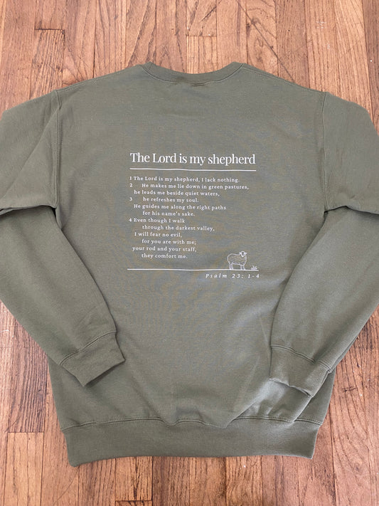 The Lord is My Shepherd - Military Green
