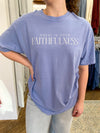 Great is Your Faithfulness Tee - Washed Denim