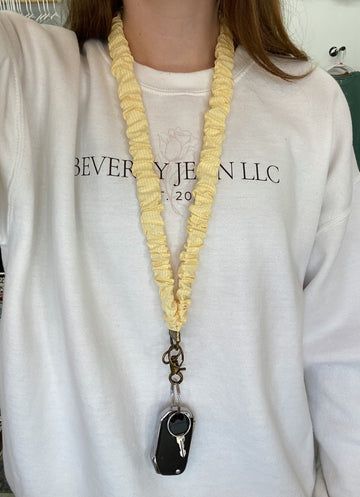 Madalynn Butter Yellow Lanyard