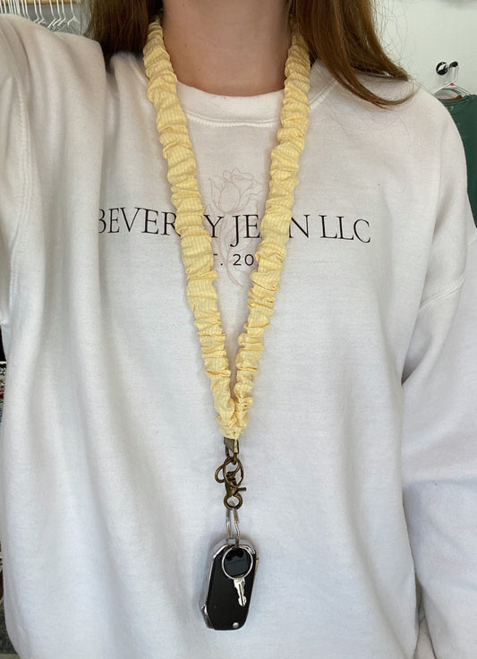 Madalynn Butter Yellow Lanyard